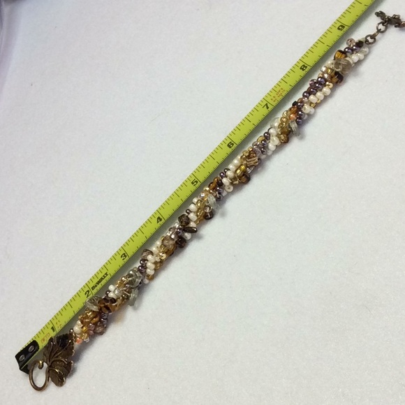 FINAL SALE PRICE Designer Hand Crocheted Earthtone Bracelet - Picture 4 of 4